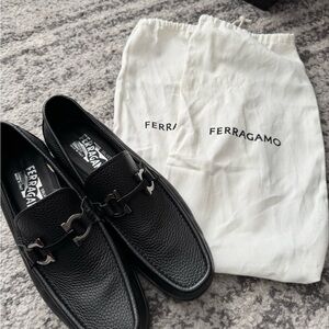 Salvatore Ferragamo Men’s Black Loafers (size 6.5 EU)